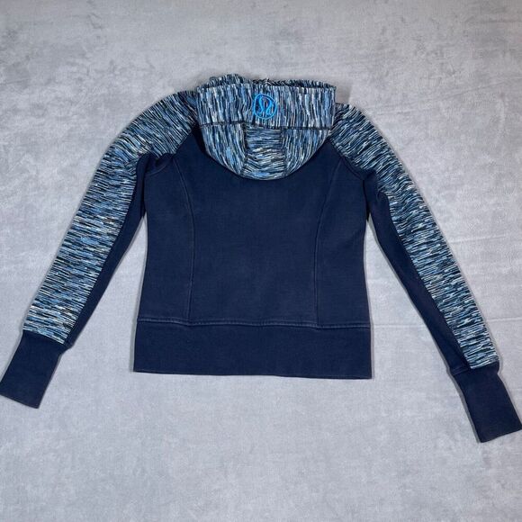 Lululemon Womens Scuba Hoodie Jacket Size 6 Inkwell: We Are From Space ***READ** - Picture 2 of 9